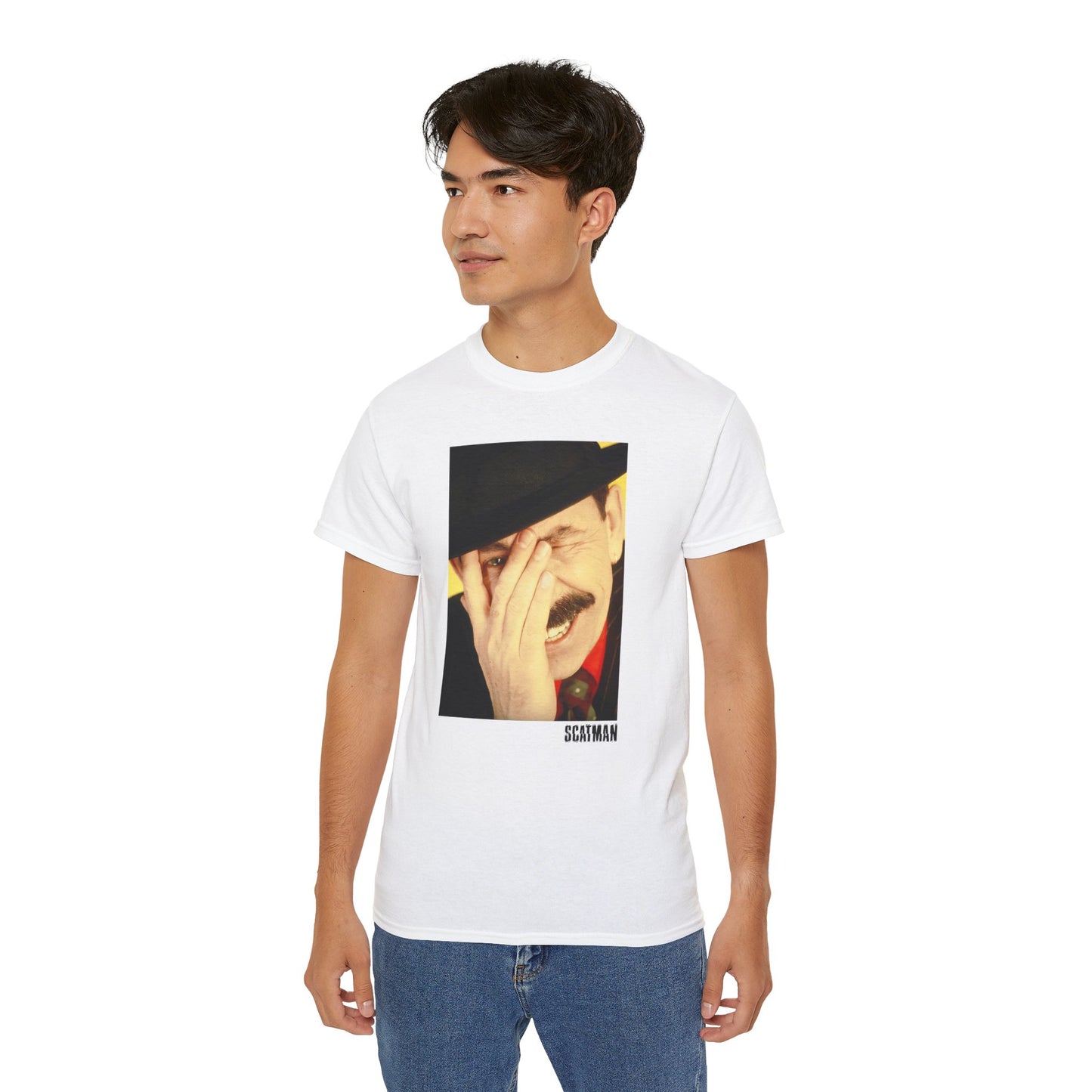 Unisex Scatman John Portrait frontprint T-shirt