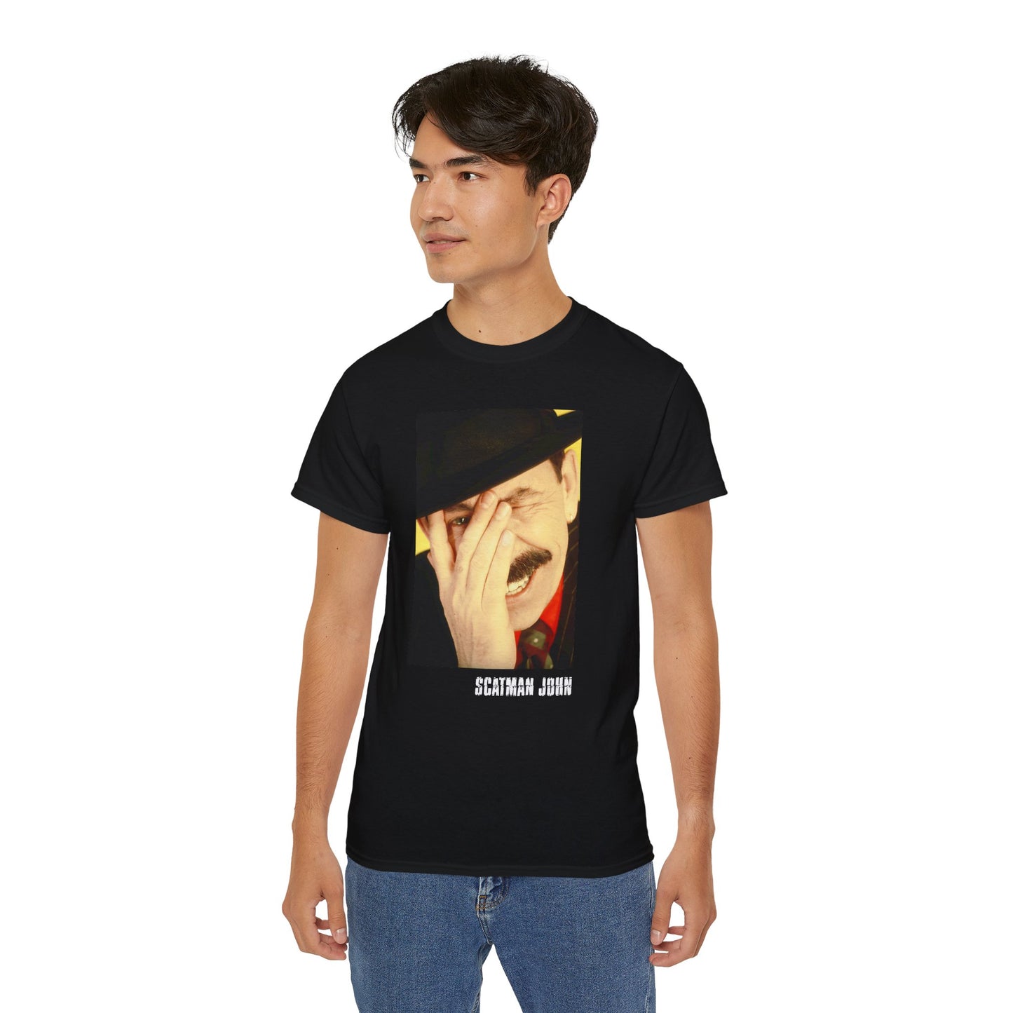 Unisex Scatman John Portrait frontprint T-shirt