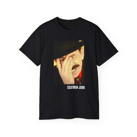 Unisex Scatman John Portrait frontprint T-shirt