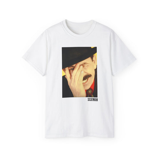 Unisex Scatman John Portrait frontprint T-shirt