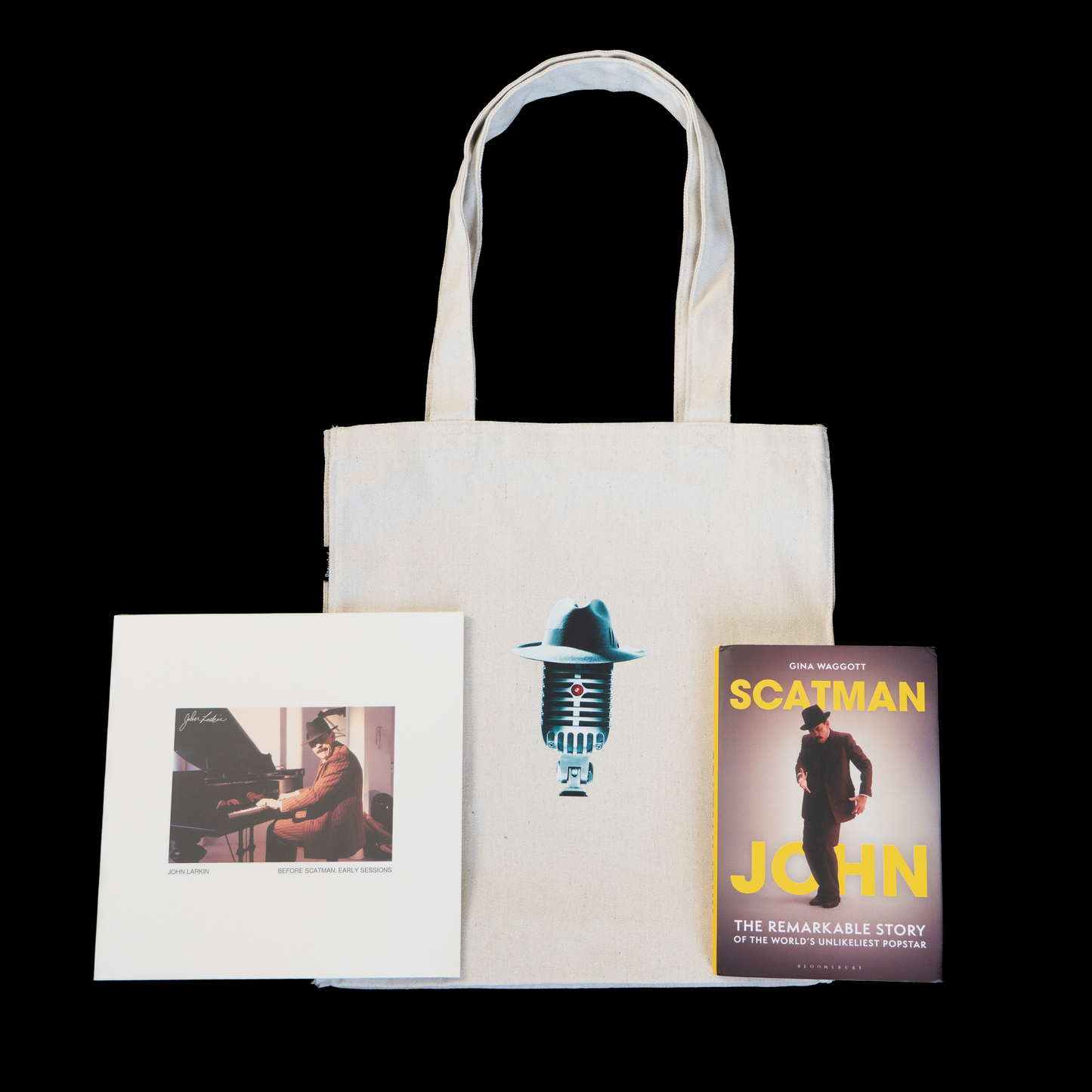 The Scatman Package (small) - Book, Vinyl and Totebag